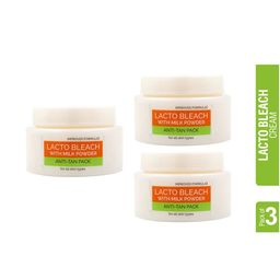 Oxyglow Set Of 3 Anti-Tan Lacto Bleach Cream with Milk Powder - 50g Each-3