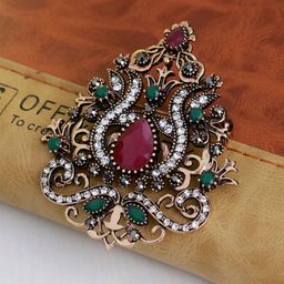 SYGA Women Corsage Crown Brooch-21