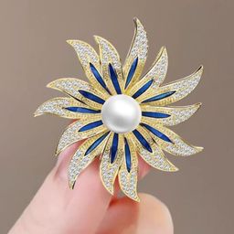 SYGA Women Crystal Rhinestone Brooch-image-39
