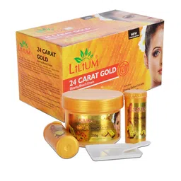 Lilium 24 Carat Gold Glowing Bleach Cream - 300g-37