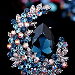 SYGA Women Crystal Rhinestone Brooch-image-82