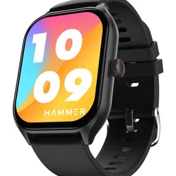 HAMMER  Jet Black Polar 2.01 inch IPS AOD, Advanced Bluetooth Calling Smartwatch-15