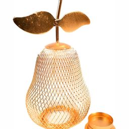 apka mart Copper-Toned Textured Metal Candle Holder-image-83