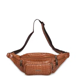 Sassora Unisex Textured Premium Leather Waist Pouch-image-47