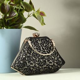 DressBerry Embellished Box Clutch-44