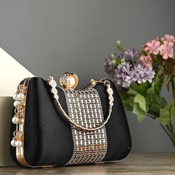DressBerry Embellished Box Clutch-0