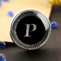 Kavove Men Alphabet P Lapel Pin Brooch-image-38