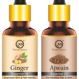 Nuerma Science Set Of 2 Ginger & Ajwain Essential Oil 15ml Each image 1