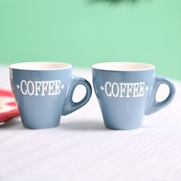 MARKET99 Grey & White Text or Slogans Printed Ceramic Glossy Mugs Set of Cups and Mugs-47