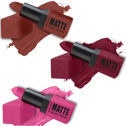 ForSure Set Of 3 Long-Lasting Smooth Intense Matte Velvet Touche Lipstick - 3.5g Each-2