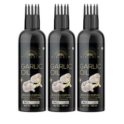 Desi Crew Set Of 3 100% Pure & Natural Garlic Massage Oil100ml Each-37