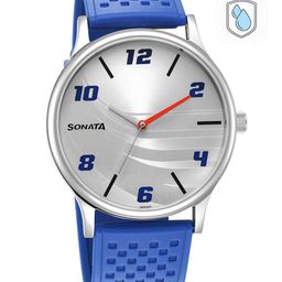 Sonata Men Brass Printed Dial Analogue Watch-12