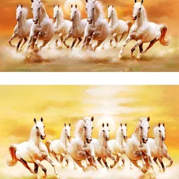 Wallpics Orange & White 2 Pieces Birds and Animals Paper Wall Poster-image-41