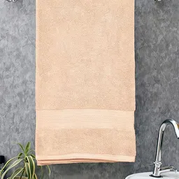 Signature Peach Coloured Cotton Bath Towels-8