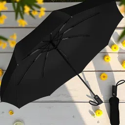en,Women,Kids,Girls,Boys - 3 Fold with Auto Open and Close Umbrella (Black)_154 Umbrella-image-81
