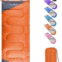 Camping, Hiking Lightweight 1 Person WATERPROOF Sleeping Bag for Adults OUTDOOR Sleeping Bag-image-55