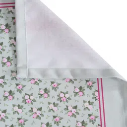 Alina decor Green & Pink Printed Rectangular 4-Seater Table Cover image 2