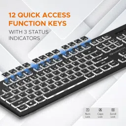 AMKETTE Wi-Key Backlit Wired USB Standard Laptop Keyboard Compatible with Desktop, Laptop, Tablet, iPad, Mac multimedia_keys,Wi-Key Backlit image 5