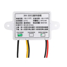 XH-W3001 DC 24V 240W Digital Temperature Controller Microcomputer Thermostat Switch image 2