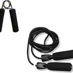 Skipping Rope + Foam Hand Gripper Fitness Accessory Kit Kit-image-25