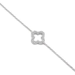 Femme Jam 925 Sterling Silver Zirconia Crystal Hand Rakhi Bracelet for Boys / Brothers Lumineux Uno Swarovski Crystal Bracelet-image-50