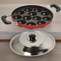 Cookware appam APPAMPATRA Ponganalu Maker Paniarakkalpan Paniyarakkal with Lid Paniarakkal with Lid 1 L capacity 24 cm diameter-image-26