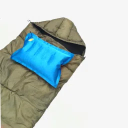 aim emporium Rectangular Shape 15°C to 25°C with Air Pillow For Traveling, Camping Hiking Sleeping Bag image 2