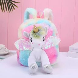Unicorn Plush Kids Backpack Bag Children Best Birthday Gift for Kids Return Gift School Bag-picture-8