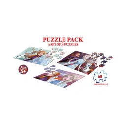 Frank A Set of 3 Frozen 2 Puzzles 60 Pieces Each - 5+Years image 2