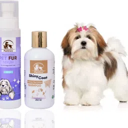 Shiny Coat Shampoo 200 Ml +Pet Fur Serum 200 Ml Combo Pack Conditioning Coco Fragrance, Green Apple Dog Shampoo-picture-23