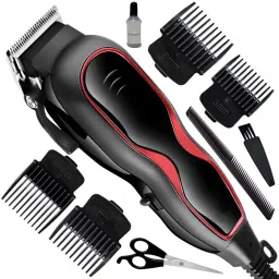 KMY Corded Electric Waterproof Professional Hair Clipper Beard Mustache Trimmer 1027 Fully Waterproof Grooming Kit 0 min Runtime 4 Length Settings-image-68