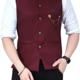 Men Solid Nehru Jacket-picture-7