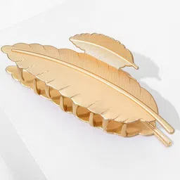 VAGHBHATT Women Gold-Toned Set of 4 Claw Clip-16
