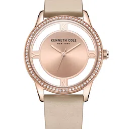 Kenneth Cole Men Embellished Dial & Leather Straps Analogue Watch KCWLA2220103LD-image-86