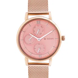 Titan Women Bracelet Style Straps Multi Function Analogue Watch NR2652WM01-image-37