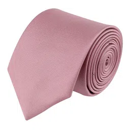 KOVOVE Men Peach-Coloured Striped Broad Tie-image-35