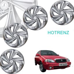 CAR WHEEL CAP/ WHEEL COVER TWIST "SILVER" 13 INCH Wheel Cover For Maruti Esteem, Zen Estilo, Eeco, S-Presso Lxi, i10, Alto K10, A-Star, Accent, Spark, Indica-image-85