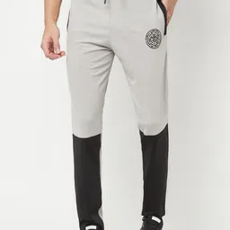 HiFlyers Men Mid-Rise Colourblocked Slim-Fit Rapid Dry Track Pants-image-41