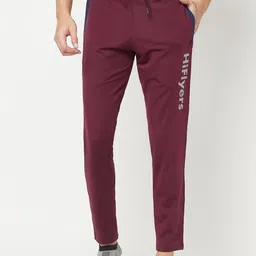 HiFlyers Men Mid-Rise Brand Logo Printed Slim-Fit Rapid Dry Cotton Track Pants-image-28