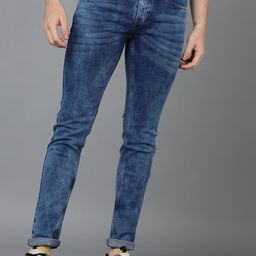 Urbano Fashion Men Slim Fit Mildly Distressed Heavy Fade Stretchable Cotton Jeans-image-97