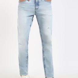 Tommy Hilfiger Men Slim Fit Mildly Distressed Heavy Fade Stretchable Jeans-image-86