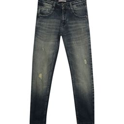 Cantabil Boys Comfort Mildly Distressed Heavy Fade Whiskers and Chevrons Jeans-image-77