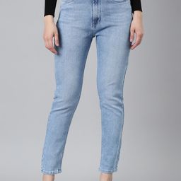 SHOWOFF Women Jean Mid-Rise Heavy Fade Whiskers & Chevrons Clean Look Stretchable Jeans-picture-28