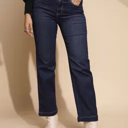 Global Republic Women Comfort Straight Fit Low Distress Stretchable Jeans-image-94