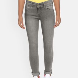 Pepe Jeans Girls Grey ARCO IP Slim Fit Mid-Rise Clean Look Stretchable Jeans-image-19