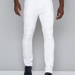 WAIMEA Men Hollywood Skinny Fit Mildly Distressed Stretchable Jeans-image-104