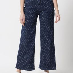 The Dry State Women Wide Leg High-Rise Printed Stretchable Jeans-image-74