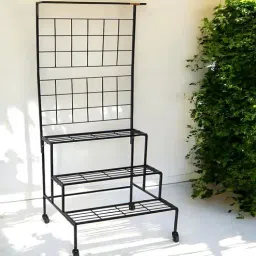 ecofynd Black Bloom Plant Stand-picture-33