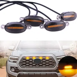 allextreme Car Grille Led Lamp Front Bumper Warning Insert DRL Lights Car Fancy Lights image 5