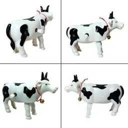 suryaanshi Cow Toy for Kids, Moving Toy for Children, Just Rotate Key Then Release The Toy image 2